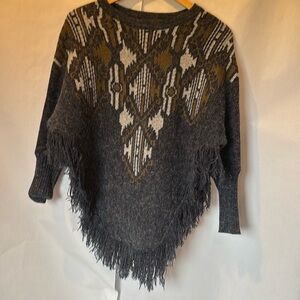Like New Love Marks poncho sweater  4/16$
